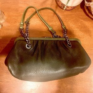 Michael Kors Forest Green Pebbled Leather Bag
